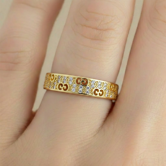 Anillo D #30 Ajustable GC Dorado Rodinado