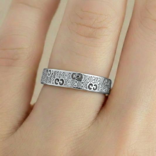 Anillo D# 29 Ajustable GC Plateado Rodinado