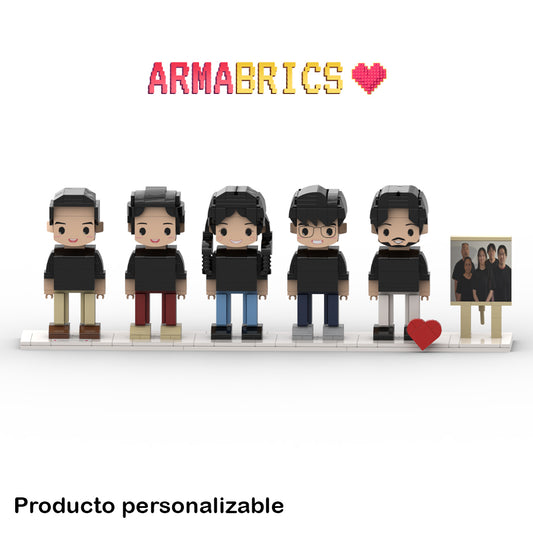 Armabrics 5 Personas + Foto + Base y Envió Gratis