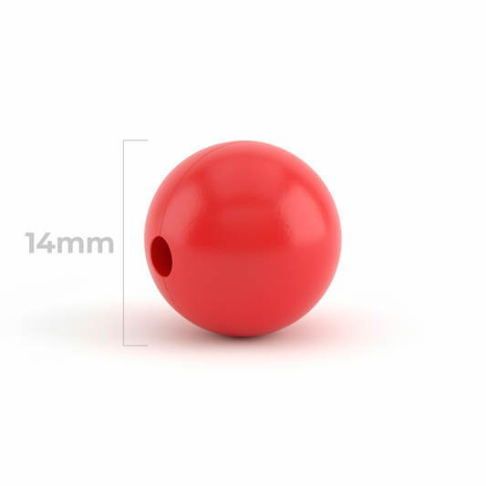 Bola Abaco 14mm Rojo x Unidad