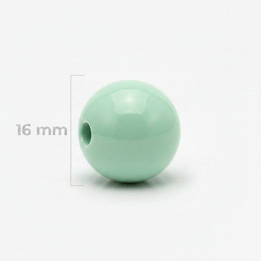 Bola Abaco 16mm Verde Pastel