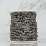 Cadena de Acero Por Metro Extensión Delgada Plateada Cadena de Acero Por Metro Extensión Delgada Plateada