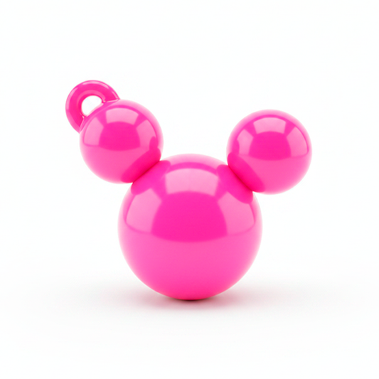 Dije Acrilico Mickey 1 Tono Fucsia