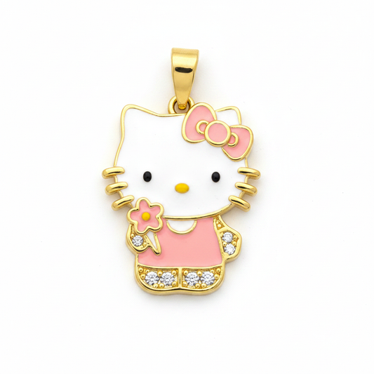 Dije Hello Kitty Rosada Rodinado