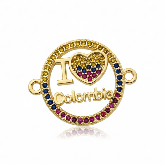 Dije I Love Colombia Rodinado