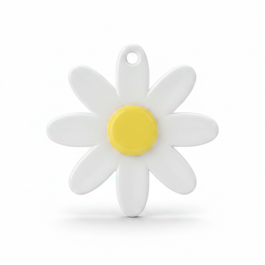 Dije Margarita Acrilico 3.5 cm Blanco
