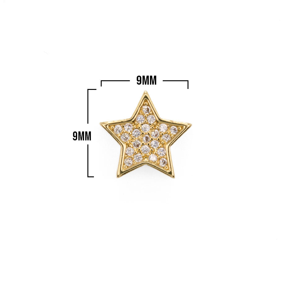 Llavero Con Dije De Estrella Y Letra En Oro Rosa - Hecho A Mano, Incluye Caja De Regalo