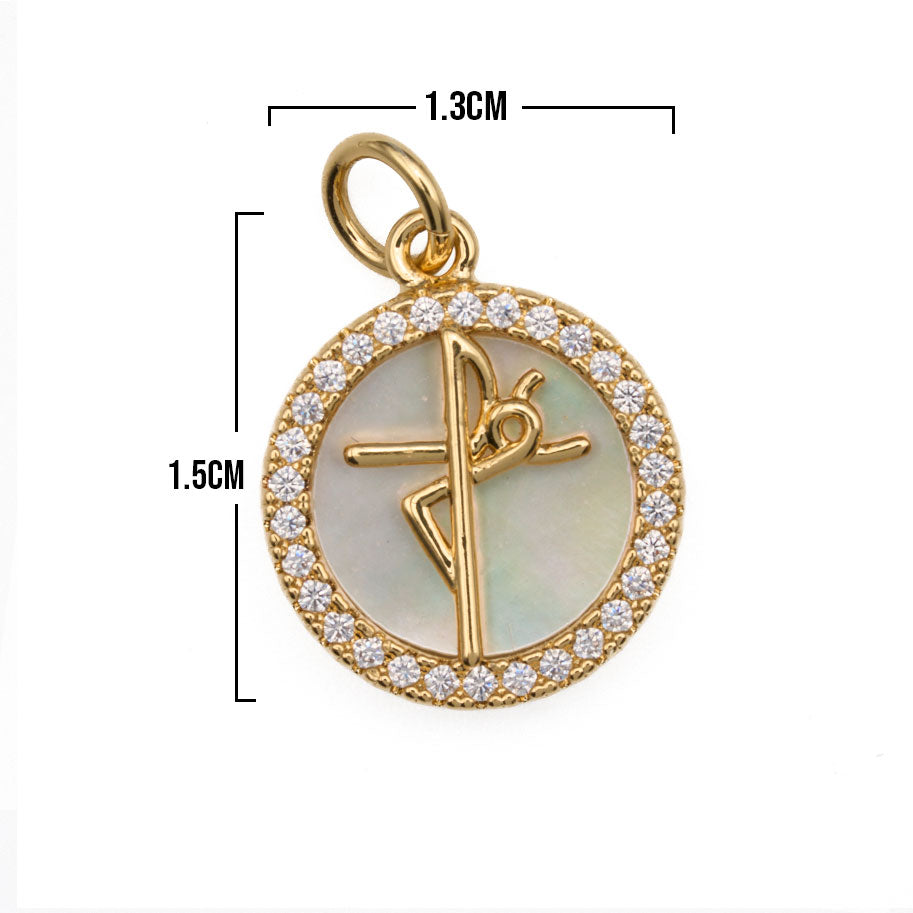 Dije Fé Nacarado Collar Dorado Rodinado Dije Fé Nacarado Collar Dorado Rodinado