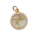 Dije Fé Nacarado Collar Dorado Rodinado Dije Fé Nacarado Collar Dorado Rodinado