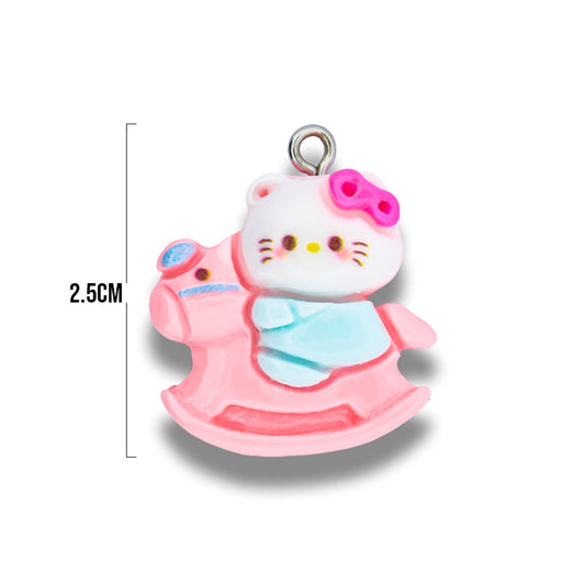 Dije Hello Kitty Caballito Acrílico