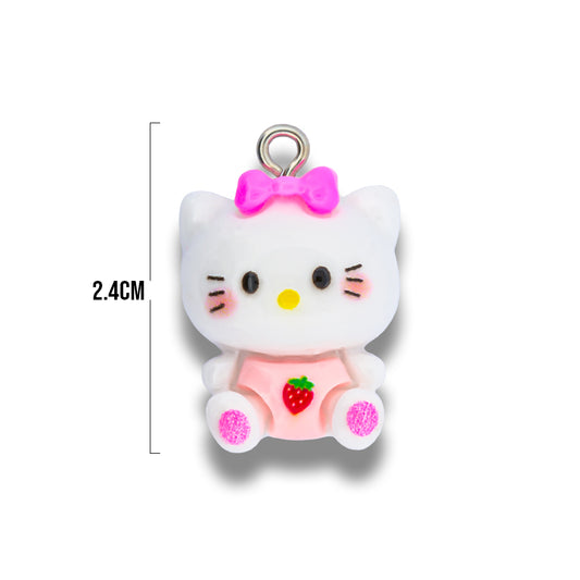Dije Hello Kitty Fresita Acrilico