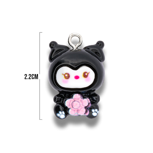 Dije Kuromi Florecita Acrilico