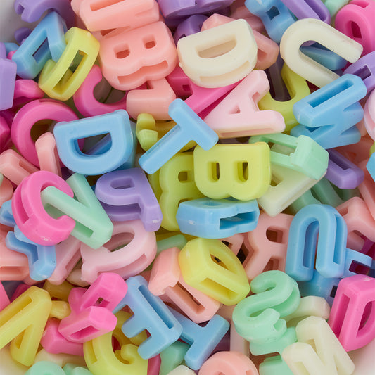 Letra Acrílica Multicolor Pasador Por Gramos