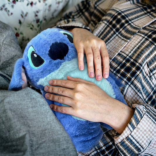 Peluche de Stitch Bolsa Con Agua Caliente Para Cólicos