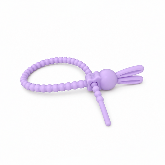 Pulsera Cordón Neopreno Conejo Lila