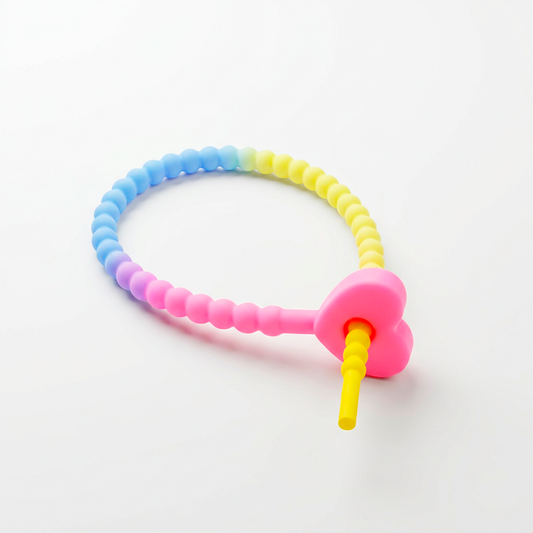 Pulsera Cordón Neopreno Corazón Multicolor 01