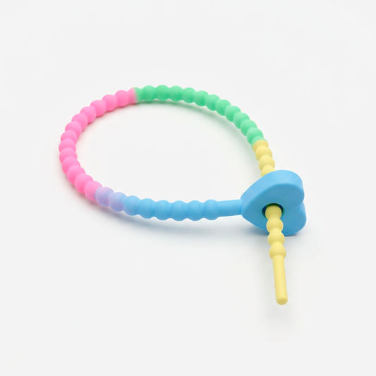 Pulsera Cordón Neopreno Corazón Multicolor 05