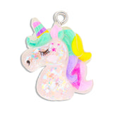 Dije Unicornio Con Glitter Acrílico Dije Unicornio Con Glitter Acrílico