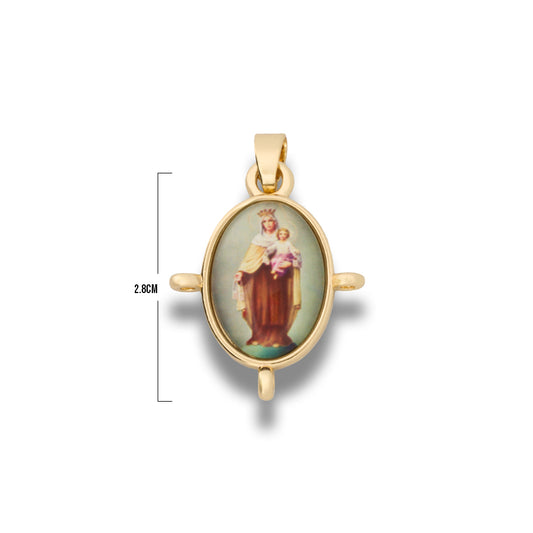 Dije Virgen Del Carmen Para Decorar Dorado Rodinado