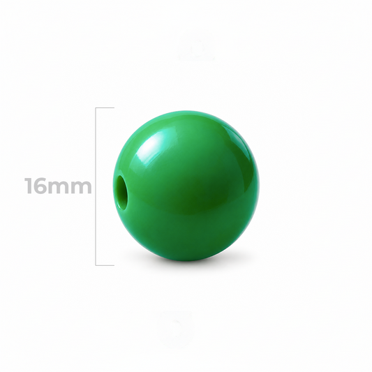 Bola Abaco 14mm Verde Militar x Unidad