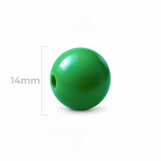 Bola Abaco 14mm Verde Militar x Unidad
