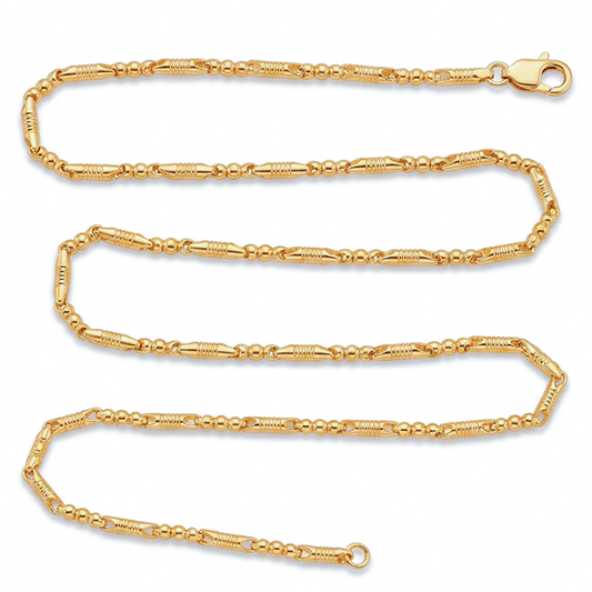Cadena Rustica Cilindro 60Cms Dorado Rodinado