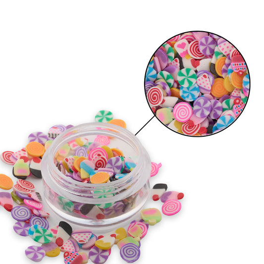 Mini Fimo 06 Para Resina/Uñas + Envase Acrílico