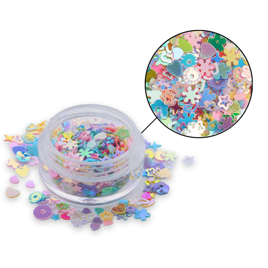 Glitter 32 Para Resina/Uñas + Envase Acrílico
