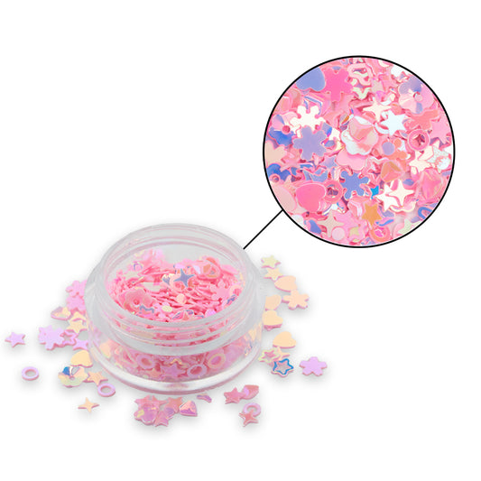 Glitter 38 Para Resina/Uñas + Envase Acrílico