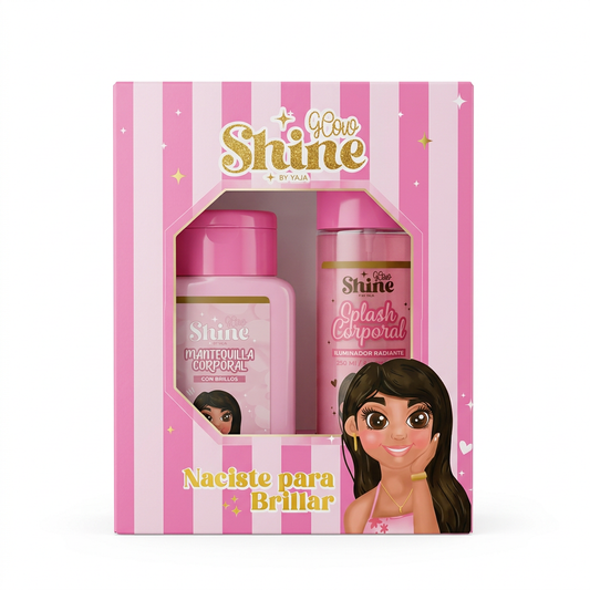 kit Grande Glow Shine Rosado mantequilla splash BY YAJA x 250ml
