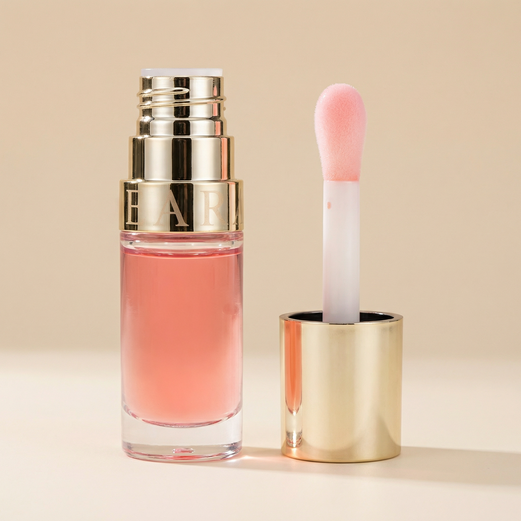 Lip Gloss Con Color- Aplicador Grueso Gege Bear (Durazno)