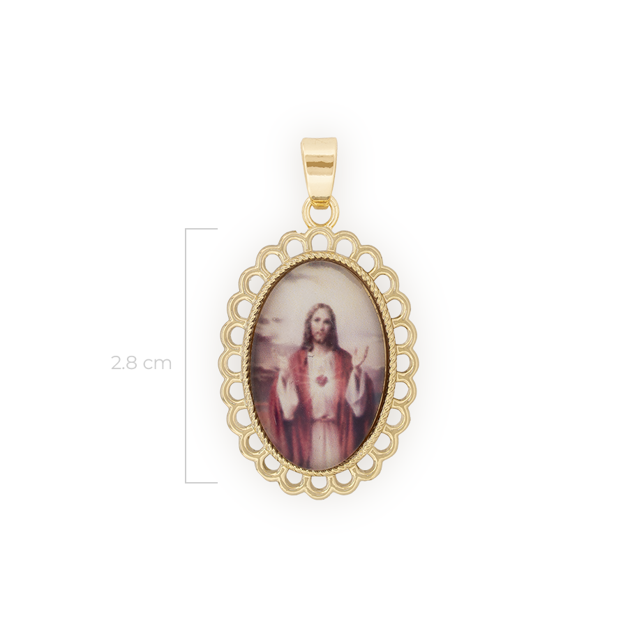 Dije Jesús Para Recamar Dorado Rodinado