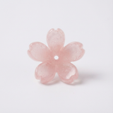 Flor Mediana Nacarada Rosado Bicolor Acrílico