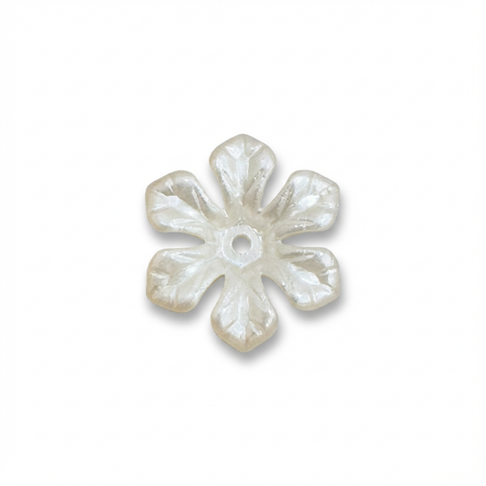 Flor Perlada Plástica 18mm x Unidad