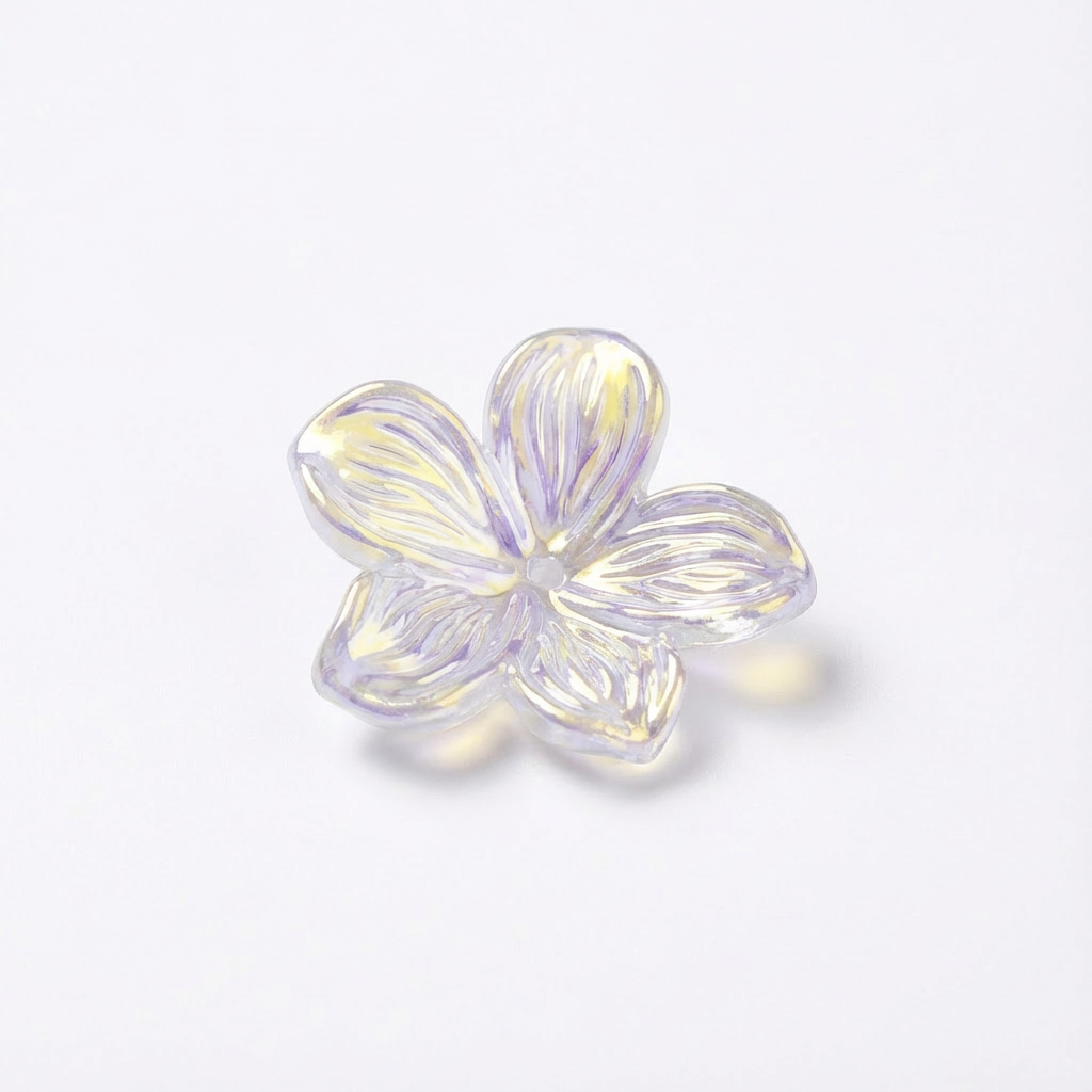 Flor Acrílica Para Ensamblar Blanco Boreal
