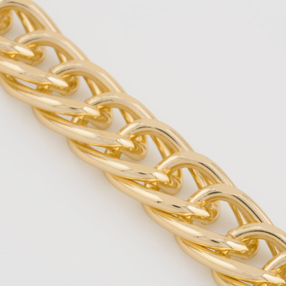 Cadena Cubana Enlazada En Aluminio x Metro