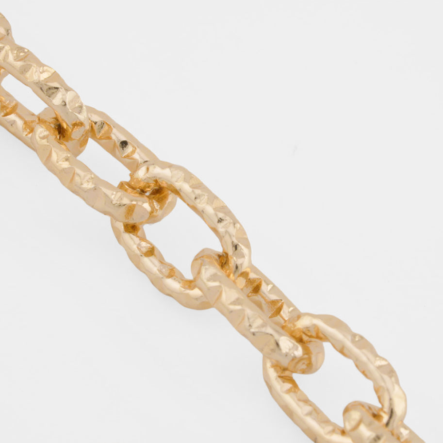 Cadena Eslabón Diamantado Pequeño En Aluminio x Metro