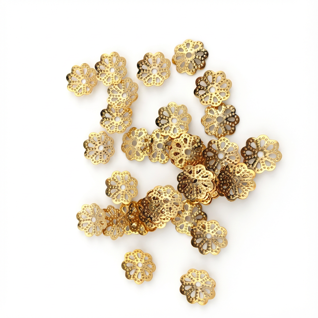 Tapa Bola Flor Gold Filled x Gramo