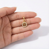 Charm Arbol De La Vida Dorado Rodinado