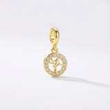 Charm Arbol De La Vida Dorado Rodinado