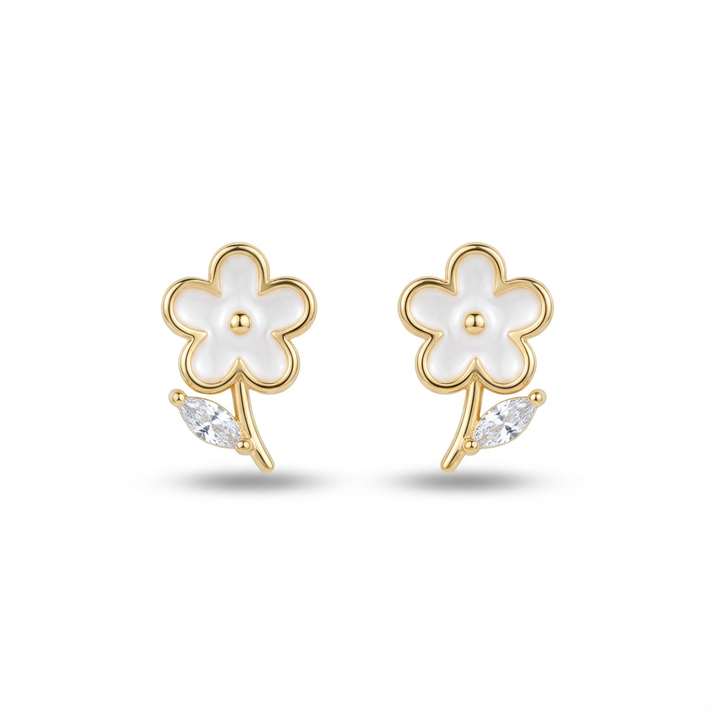 Topos 195 Flor Nacarada Tallo X Par Rodinados