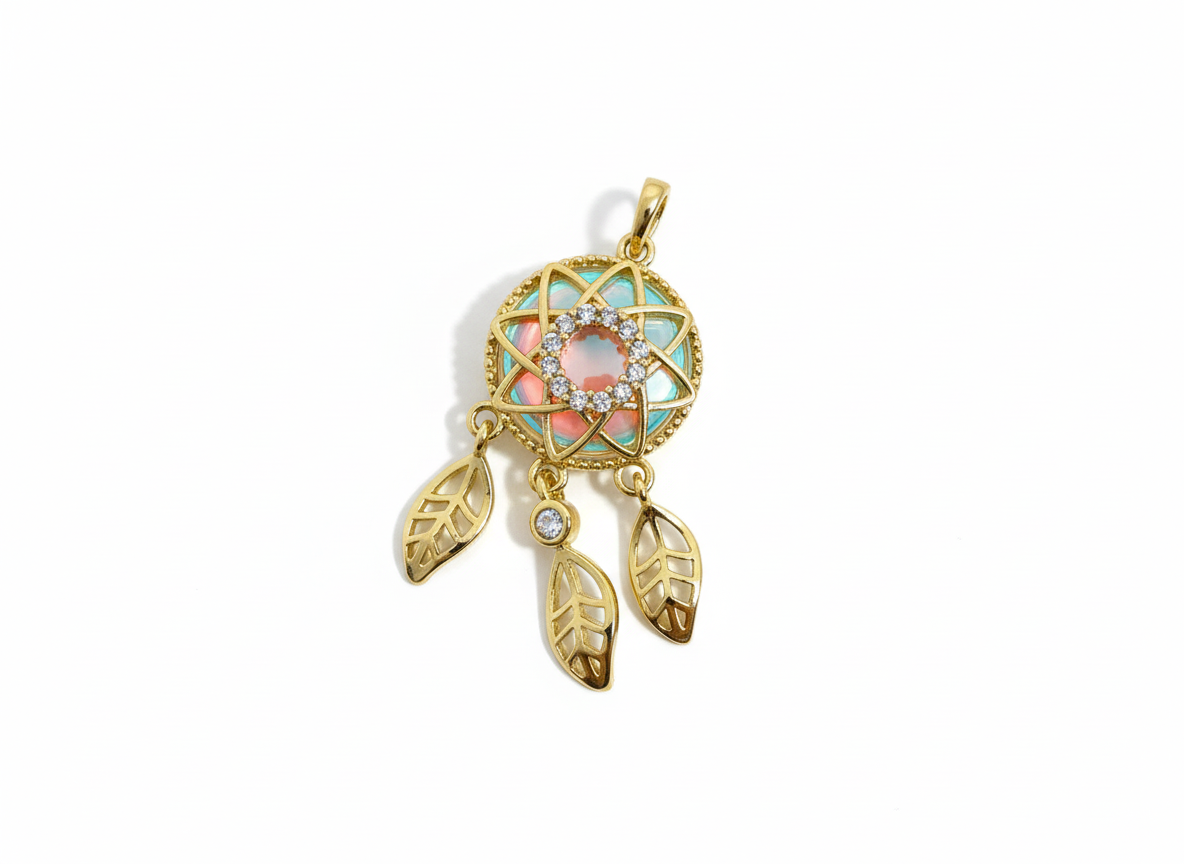 Dije Atrapasueños Dorado Rodinado