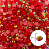Diamante Imitación Resina 17 Rojo Boreal 3mm x 1.000 Pcs Para Pegar