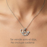 Dije Estetoscopio Medicina Plateado Acero