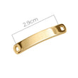 Placa De Acero Para Tejer 3.5 x 0.6 Cms Pulsera Dorado