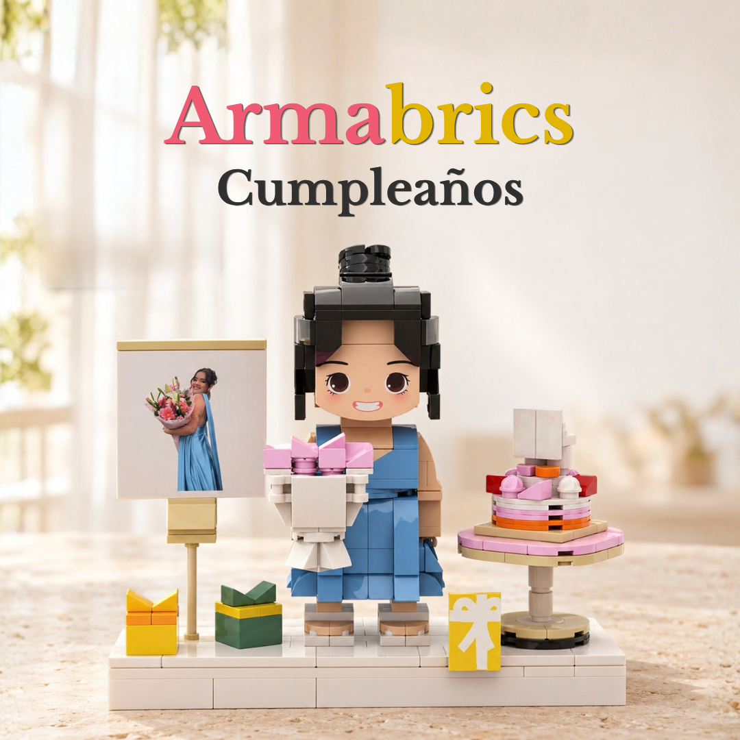 Armabrics 1 Persona Cumpleaños + Foto + Base y Envío Gratis