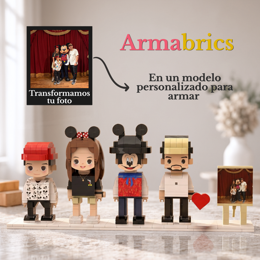 Armabrics 4 Personas + Foto + Base y Envío Gratis