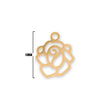 Mini Dije Rosa 10 Gold Filled x Unidad