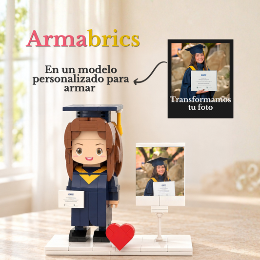 Armabrics 1 Persona Graduación + Foto + Base y Envío Gratis