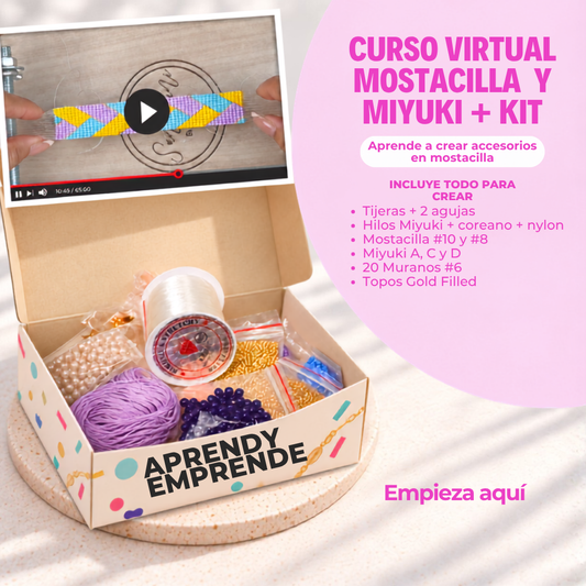 Kit de Telar y Mostacilla + Curso Virtual Gratis